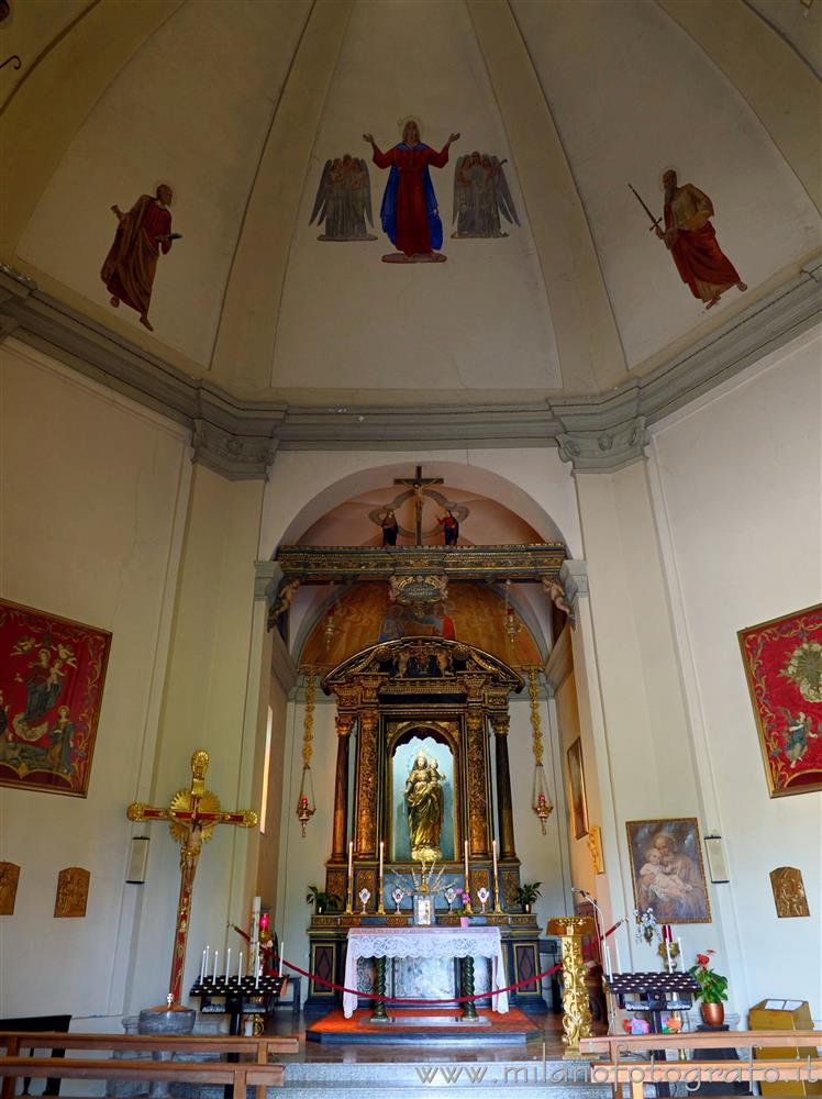 Comabbio (Varese, Italy) - Interior of the Sanctuary of Our Lady of the Rosary